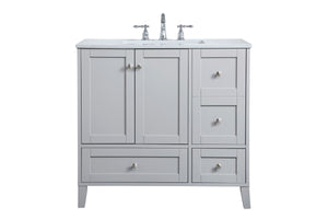 Elegant Lighting - VF18036GR - Single Bathroom Vanity - sommerville - Grey