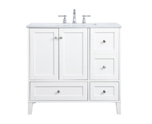 Elegant Lighting - VF18036WH - Single Bathroom Vanity - sommerville - White