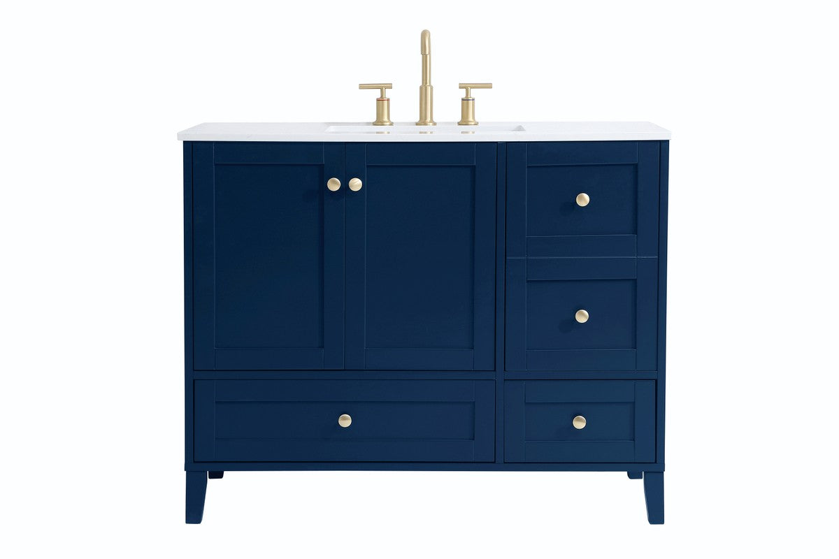 Elegant Lighting - VF18042BL - Single Bathroom Vanity - Sommerville - Blue