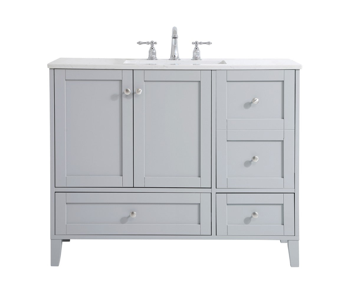 Elegant Lighting - VF18042GR - Single Bathroom Vanity - sommerville - Grey