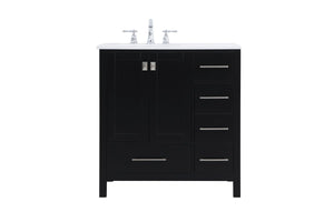 Elegant Lighting - VF18832BK - Single Bathroom Vanity - Irene - Black