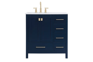 Elegant Lighting - VF18832BL - Single Bathroom Vanity - Irene - Blue