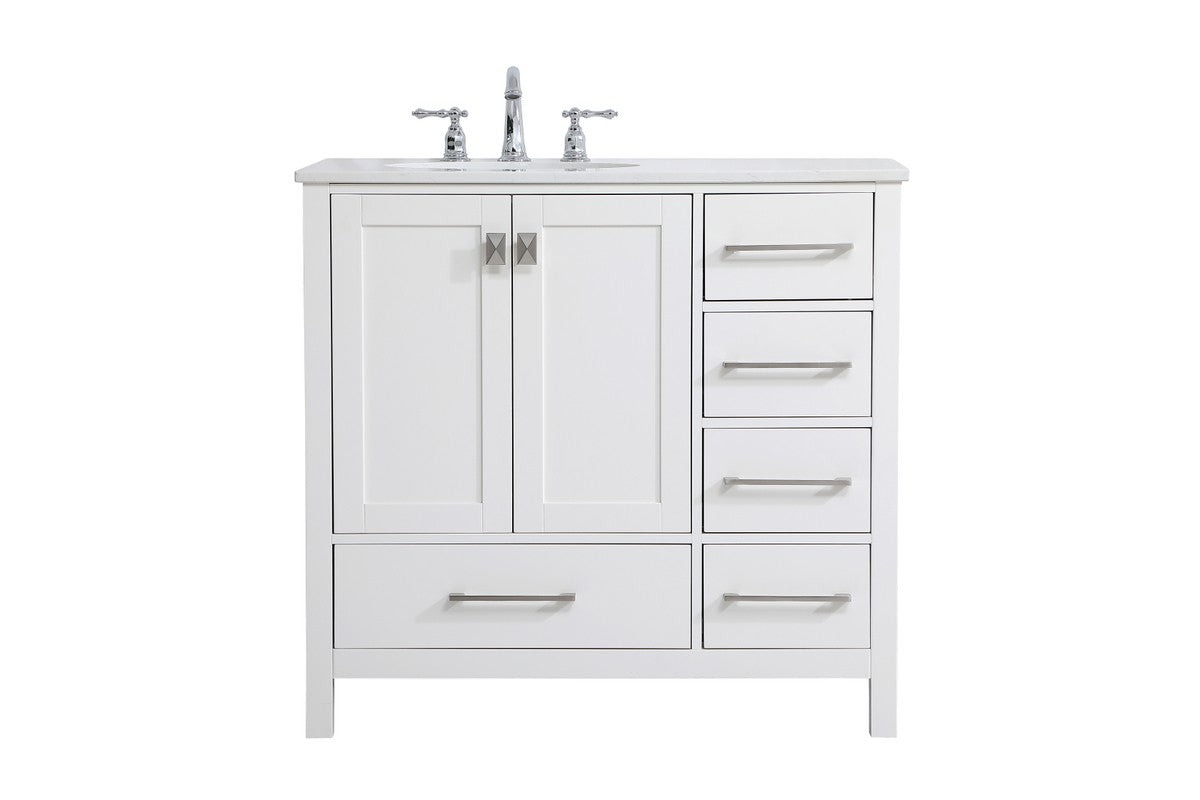 Elegant Lighting - VF18836WH - Single Bathroom Vanity - Irene - White