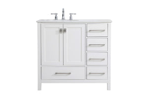 Elegant Lighting - VF18836WH - Single Bathroom Vanity - Irene - White