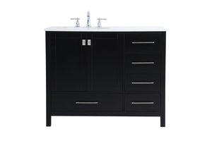 Elegant Lighting - VF18842BK - Single Bathroom Vanity - Irene - Black