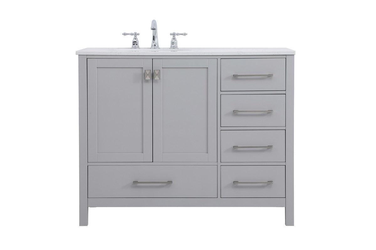 Elegant Lighting - VF18842GR - Single Bathroom Vanity - Irene - Gray