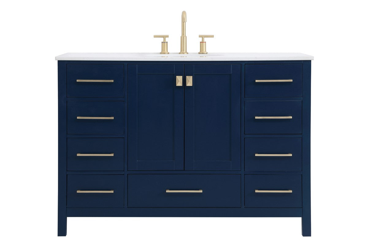 Elegant Lighting - VF18848BL - Single Bathroom Vanity - Irene - Blue