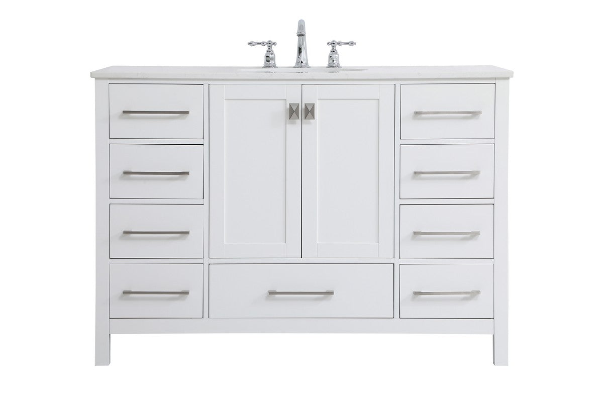 Elegant Lighting - VF18848WH - Single Bathroom Vanity - Irene - White