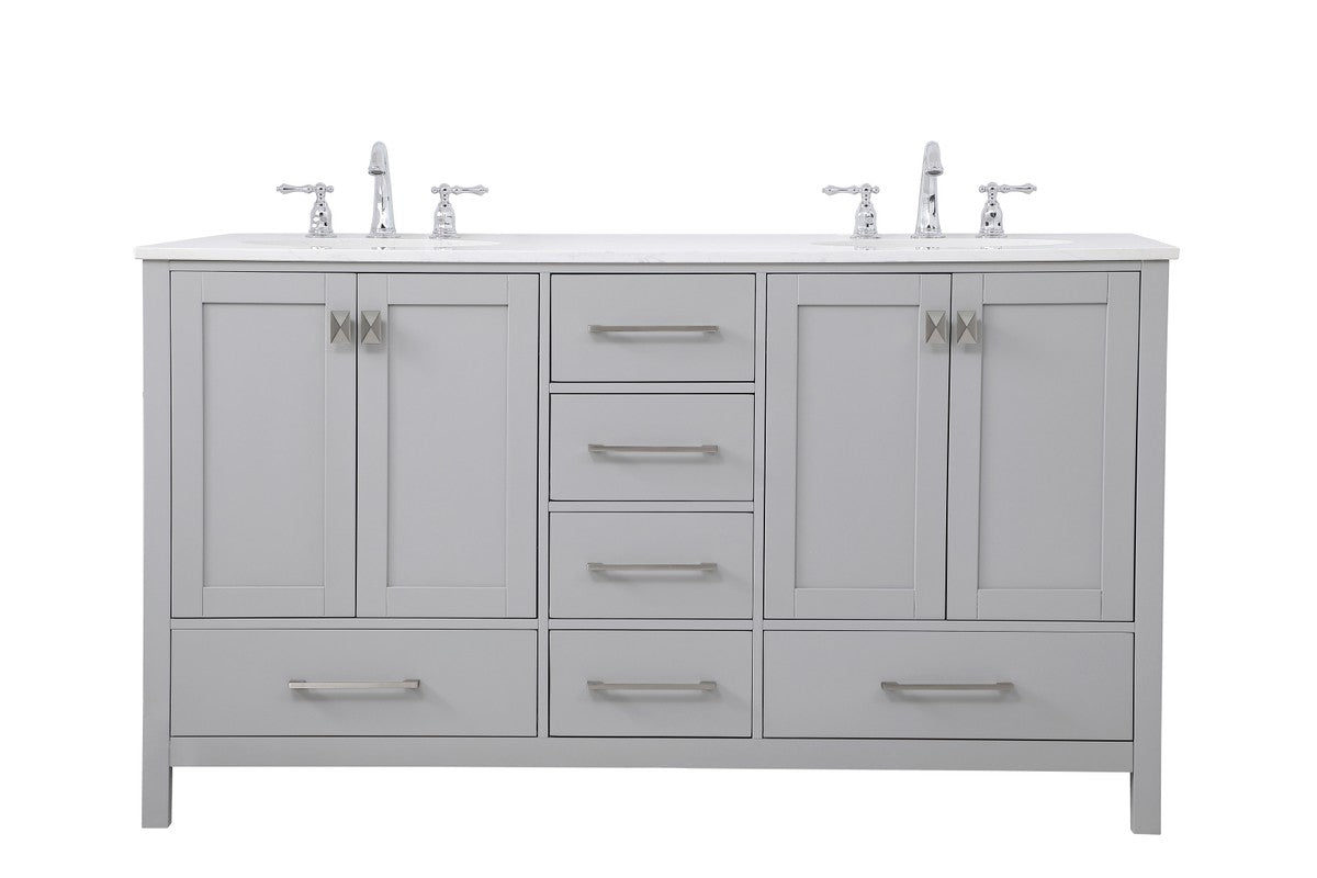 Elegant Lighting - VF18860DGR - Double Bathroom Vanity - Irene - Gray