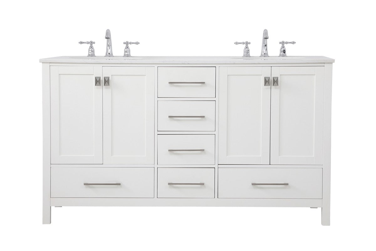 Elegant Lighting - VF18860DWH - Double Bathroom Vanity - Irene - White