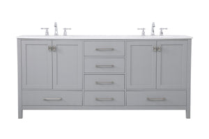 Elegant Lighting - VF18872DGR - Double Bathroom Vanity - Irene - Gray