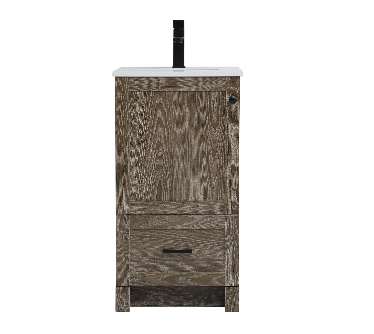 Elegant Lighting - VF2818WO - Single Bathroom Vanity - Soma - Weathered Oak