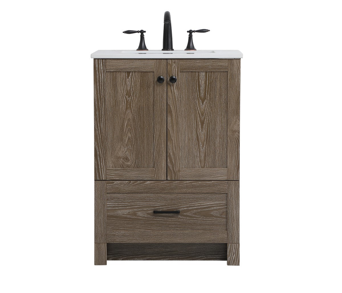 Elegant Lighting - VF2824WO - Single Bathroom Vanity - Soma - Weathered Oak