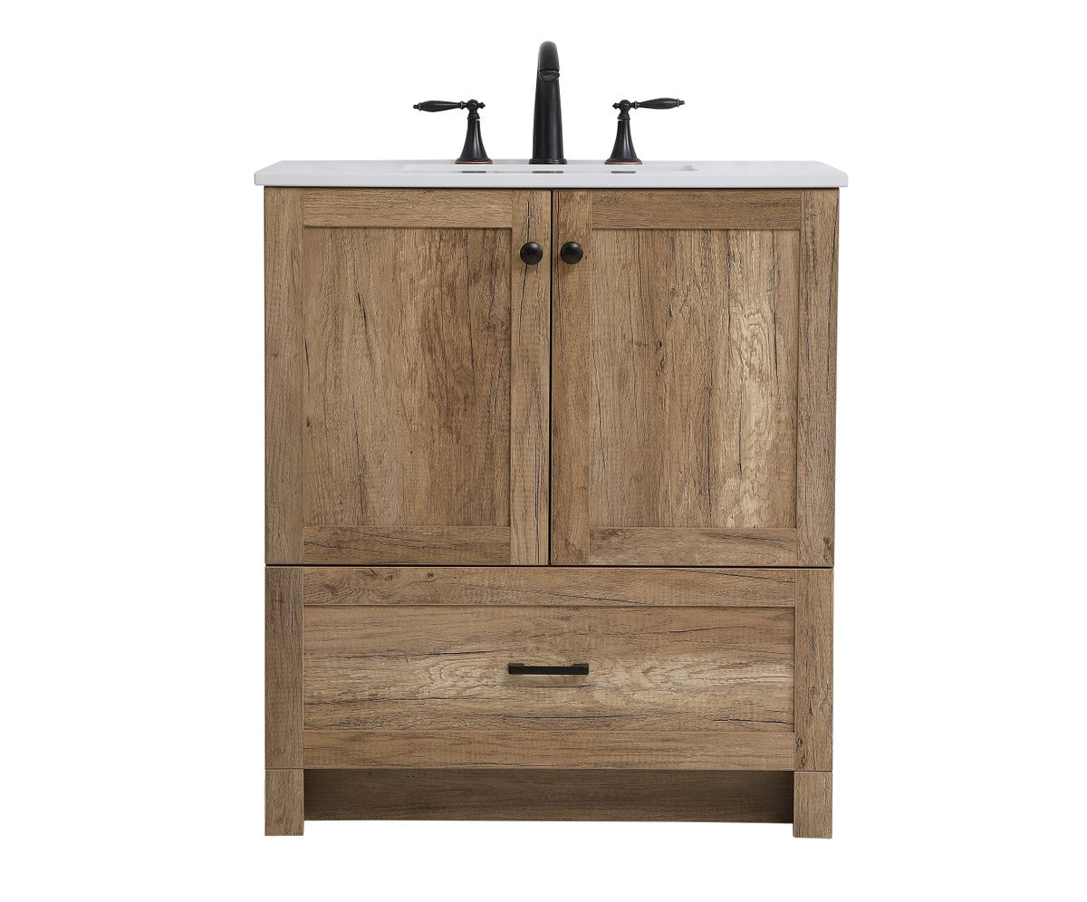 Elegant Lighting - VF2830NT - Single Bathroom Vanity - Soma - Natural Oak