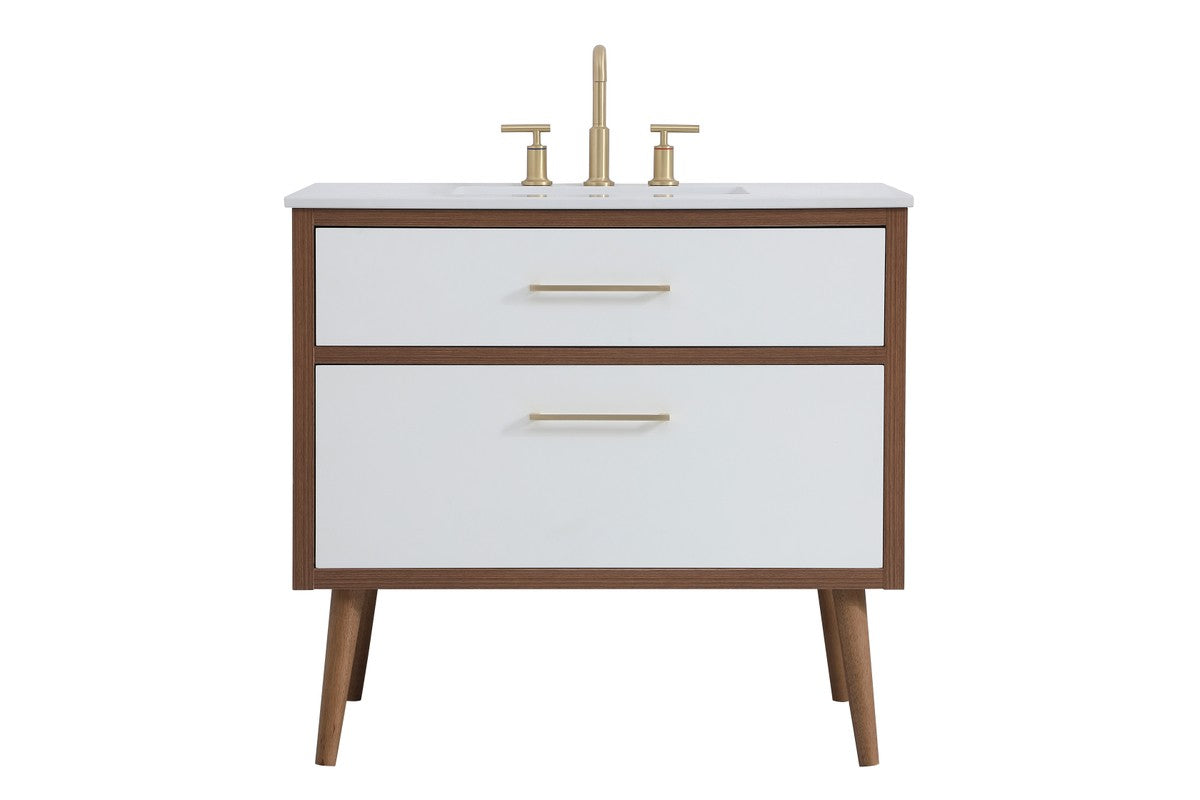 Elegant Lighting - VF41036WH - Bathroom Vanity - Boise - White