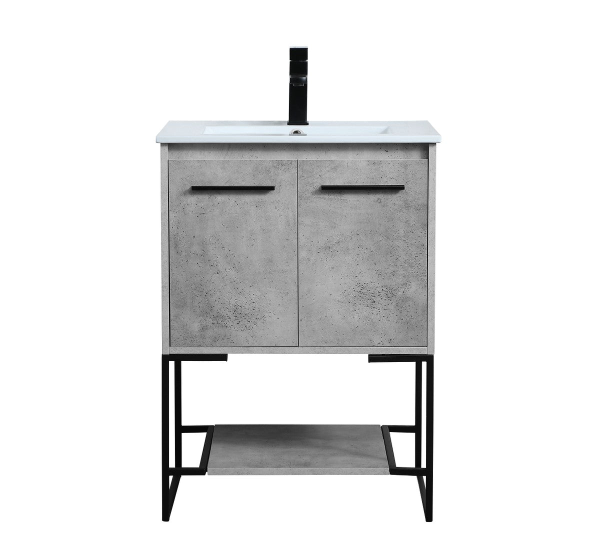 Elegant Lighting - VF42024CG - Single Bathroom Vanity - Gerard - Concrete Grey