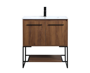 Elegant Lighting - VF42030WB - Single Bathroom Vanity - Gerard - Walnut Brown