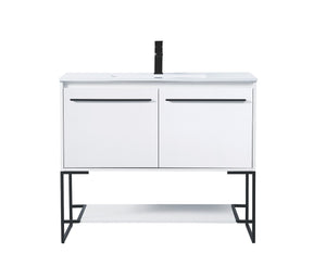 Elegant Lighting - VF42040WH - Single Bathroom Vanity - Gerard - White