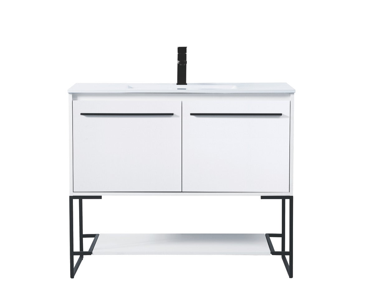 Elegant Lighting - VF42048CG - Single Bathroom Vanity - Gerard - Concrete Grey