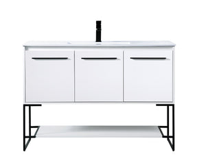 Elegant Lighting - VF42048WH - Single Bathroom Vanity - Gerard - White