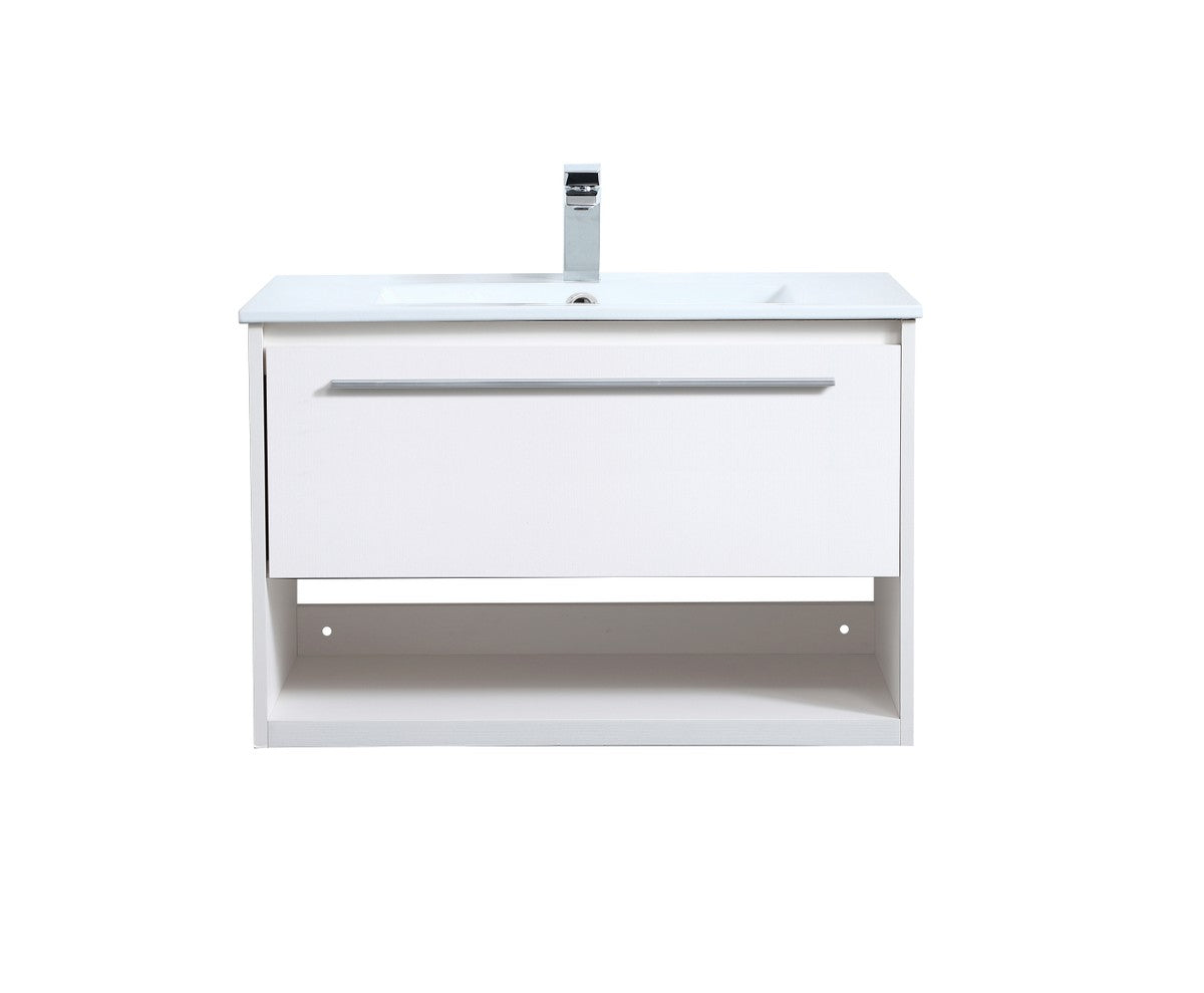 Elegant Lighting - VF43030WH - Single Bathroom Floating Vanity - Kasper - White