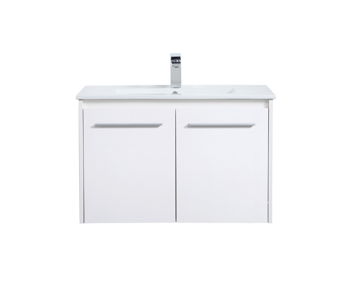 Elegant Lighting - VF44030WH - Single Bathroom Floating Vanity - Rasina - White