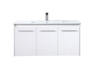 Elegant Lighting - VF44040WH - Single Bathroom Floating Vanity - Rasina - White