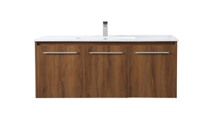 Elegant Lighting - VF44048WB - Single Bathroom Floating Vanity - Rasina - Walnut Brown