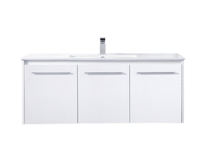 Elegant Lighting - VF44048WH - Single Bathroom Floating Vanity - Rasina - White