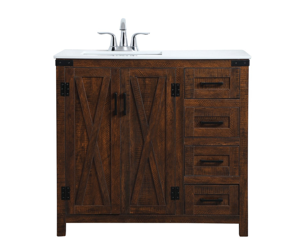 Elegant Lighting - VF90236EX - Single Bathroom Vanity - Grant - Espresso