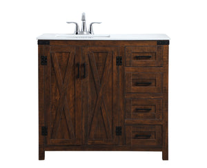 Elegant Lighting - VF90236EX - Single Bathroom Vanity - Grant - Espresso