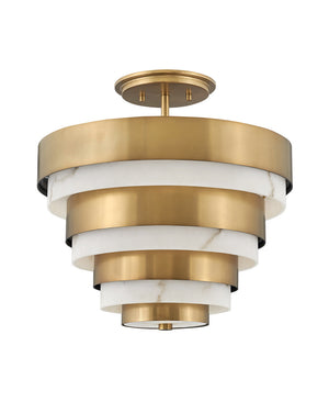 Hinkley - 30183HB - LED Foyer Pendant - Echelon - Heritage Brass