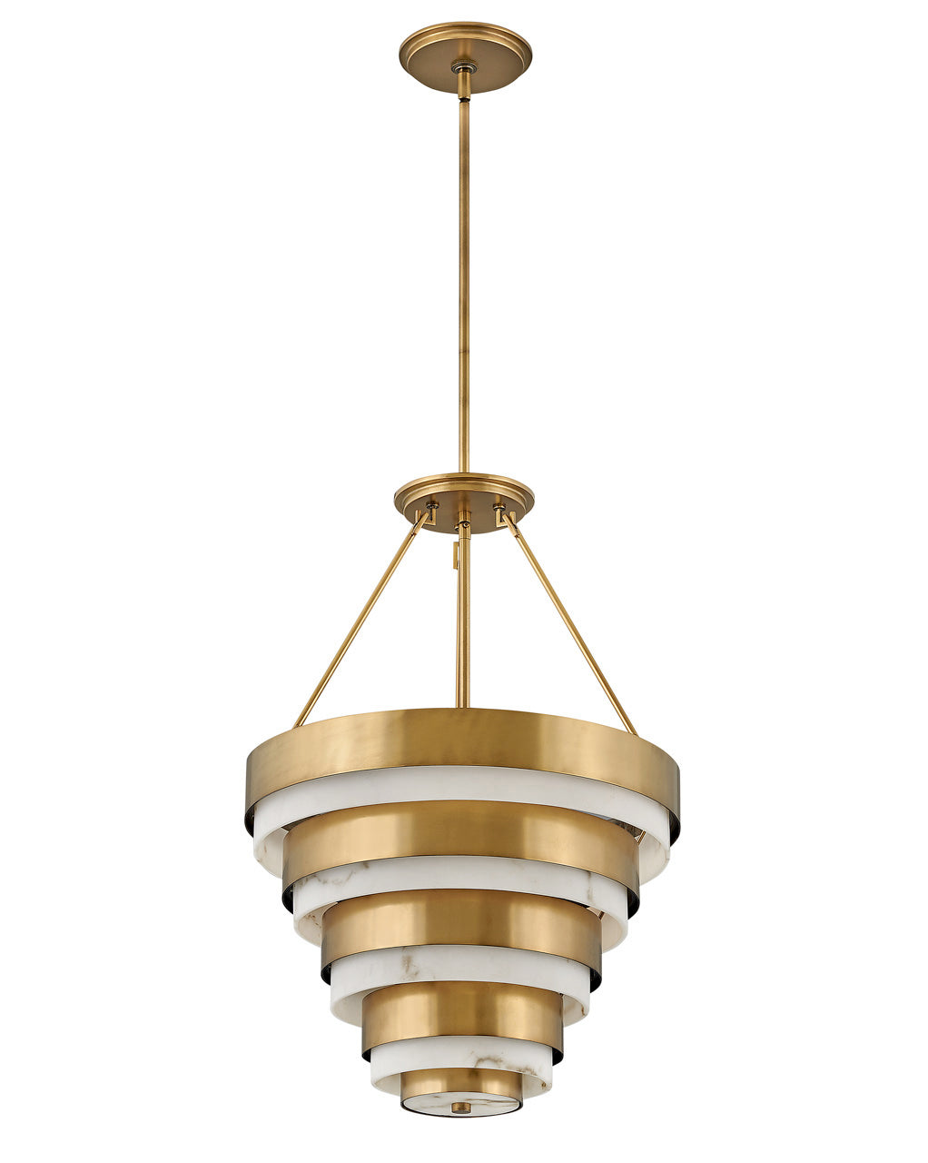 Hinkley - 30184HB - LED Chandelier - Echelon - Heritage Brass