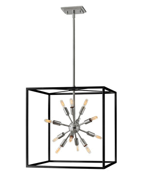 Hinkley - 46314BLK-PN - LED Chandelier - Aros - Black