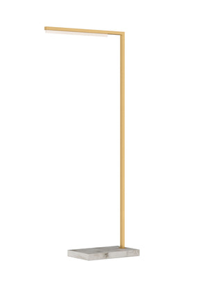 Visual Comfort Modern - 700PRTKLE43NB-LED927 - LED Floor Lamp - Klee - Natural Brass/White Marble