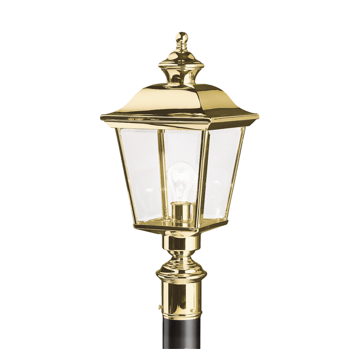 Kichler - 9913PB - One Light Outdoor Post Mount - Bay Shore - Polished Brass