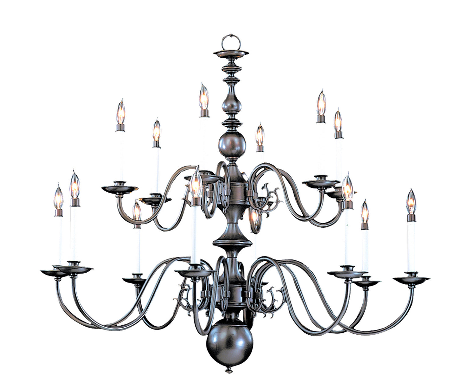 Framburg - 9135 MB - 14 Light Foyer Chandelier - Jamestown - Mahogany Bronze