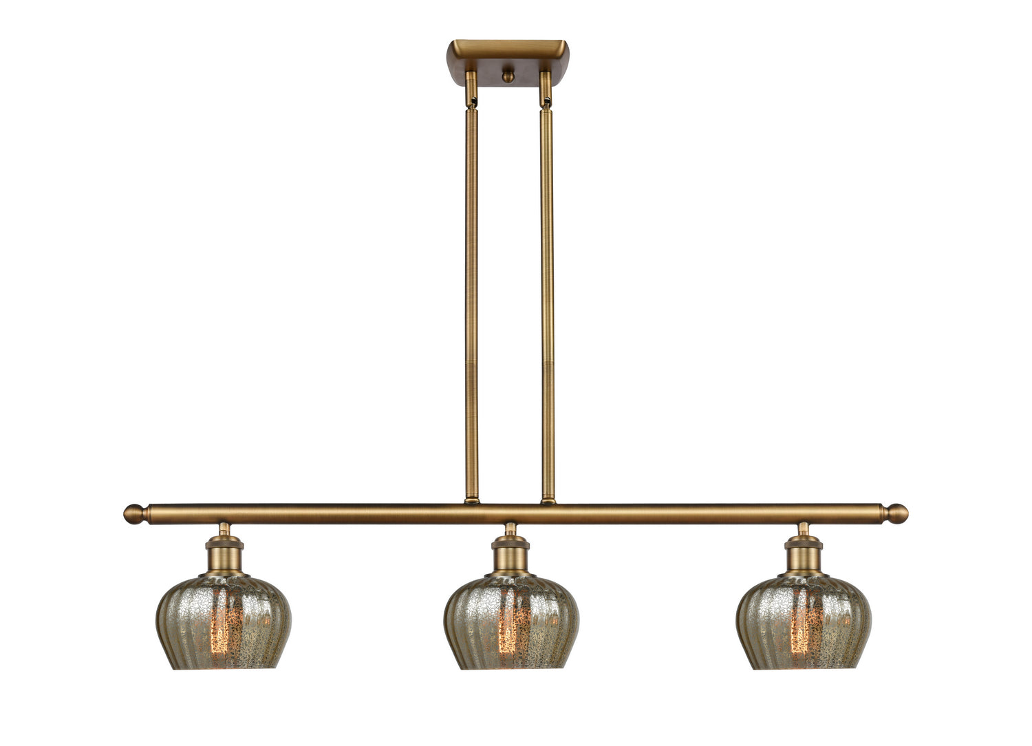 Innovations - 516-3I-BB-G96 - Three Light Island Pendant - Ballston - Brushed Brass