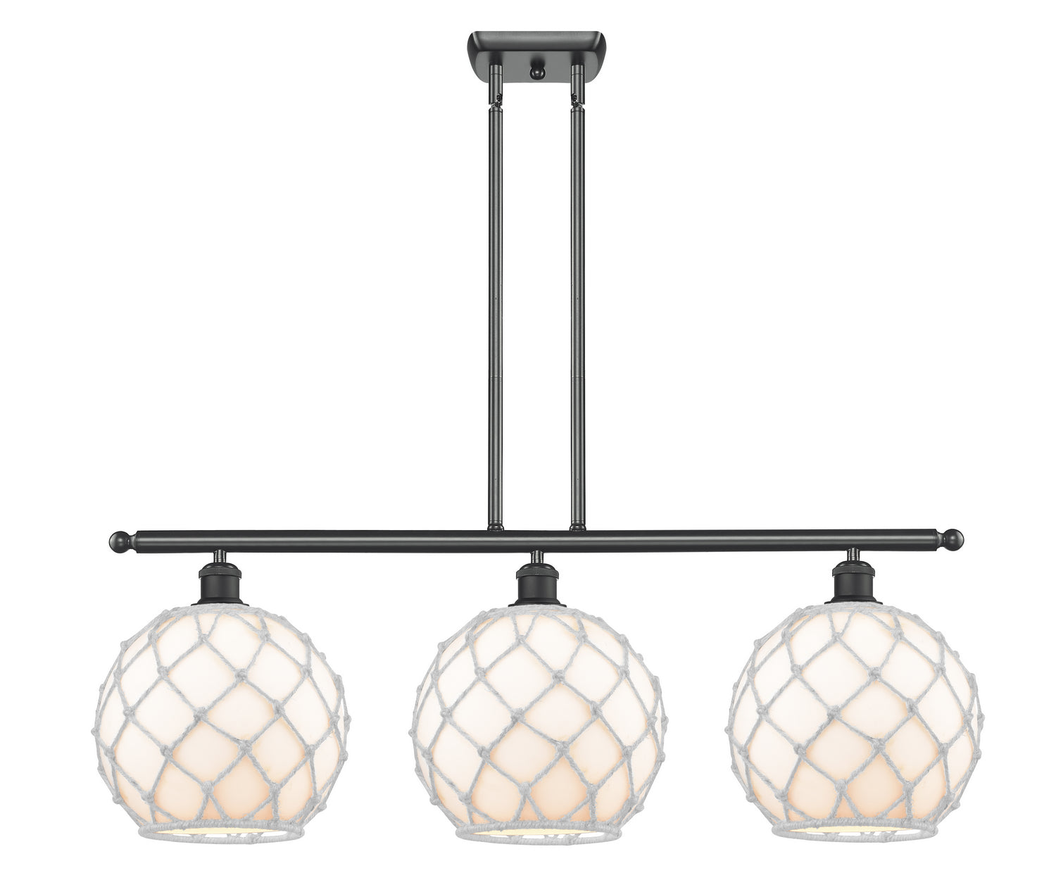 Innovations - 516-3I-BK-G121-10RW - Three Light Island Pendant - Ballston - Matte Black