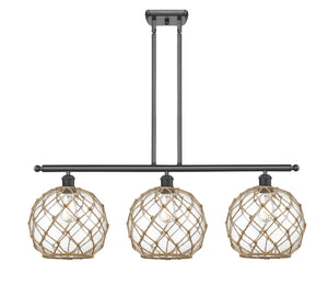 Innovations - 516-3I-BK-G122-10RB - Three Light Island Pendant - Ballston - Matte Black