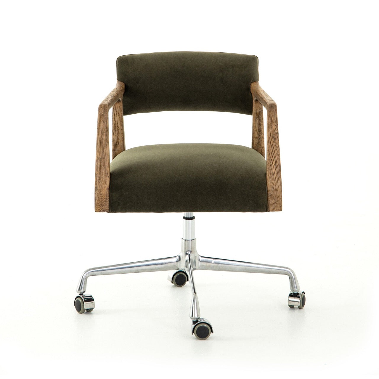 Tyler Desk Chair - Modern Velvet Loden