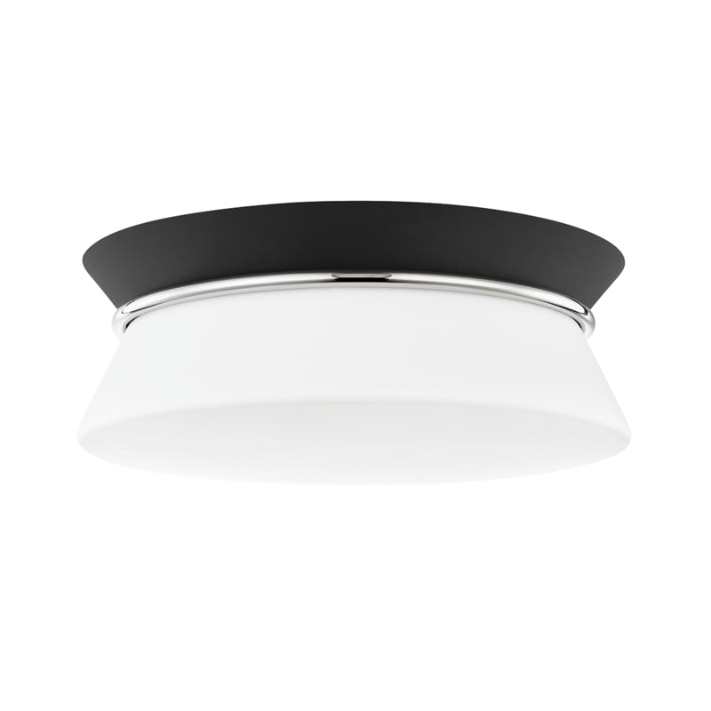 Mitzi - H425502-PN/BK - Two Light Flush Mount - Cath - Polished Nickel/Black