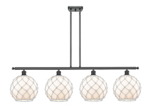 Innovations - 516-4I-BK-G121-10RW - Four Light Island Pendant - Ballston - Matte Black