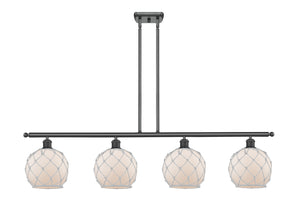 Innovations - 516-4I-BK-G121-8RW - Four Light Island Pendant - Ballston - Matte Black