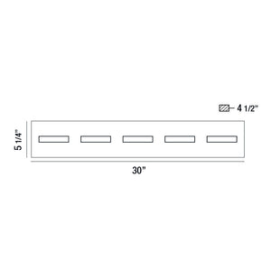 Eurofase - 28022-025 - OLSON-VAN-5LT-BK - OLSON - Black