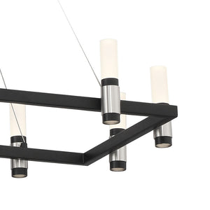 Eurofase - 37047-016 - LED Chandelier - Altamont - Satin Nickel/Black