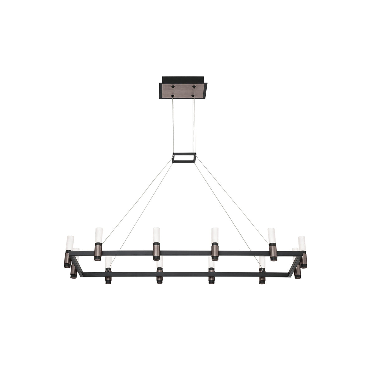 Eurofase - 37047-016 - LED Chandelier - Altamont - Satin Nickel/Black