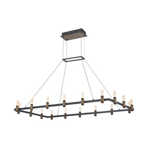 Eurofase - 37048-013 - ALTAMONT-CHD-18LT-52IN-SNBM-WH - ALTAMONT - Satin Nickel Black
