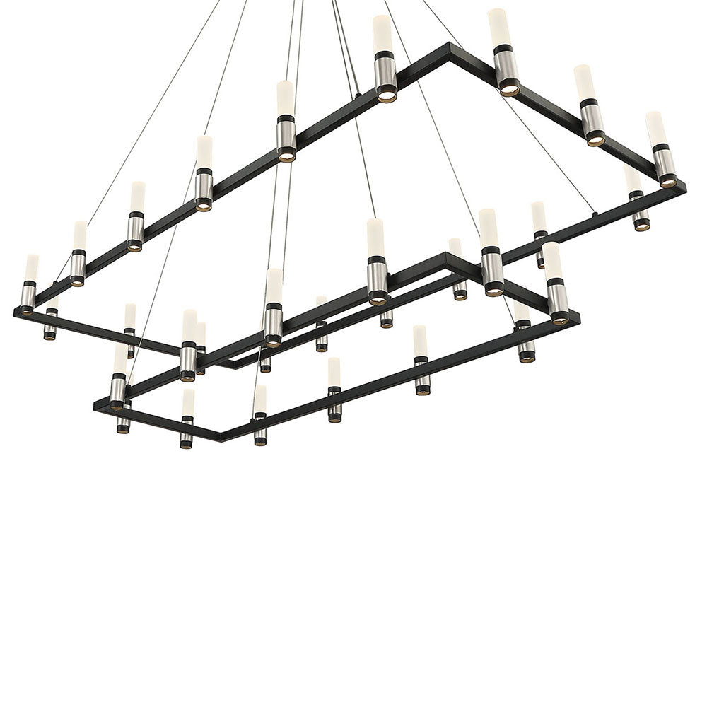 Eurofase - 37049-010 - ALTAMONT-CHD-30LT-52IN-SNBM-WH - ALTAMONT - Satin Nickel Black