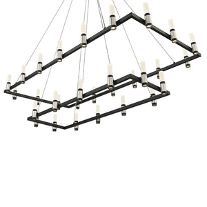 Eurofase - 37049-010 - ALTAMONT-CHD-30LT-52IN-SNBM-WH - ALTAMONT - Satin Nickel Black